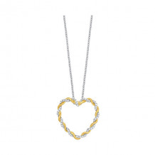 Gems One 10Kt White Yellow Gold Diamond (1/6Ctw) Pendant - PD10624-1WYSC