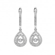 Gems One 14KT White Gold & Diamond Rhythm Of Love Fashion Earrings   - 1/2 ctw - ROL2017-4WCBK