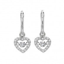 Gems One 10KT White Gold & Diamond Rhythm Of Love Fashion Earrings  - 1/5 ctw - ROL1022-1WCBK