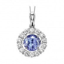 Gems One 14KT White Gold & Diamond Rhythm Of Love Neckwear Pendant   - 1/2 ctw - ROL1093-4WCT