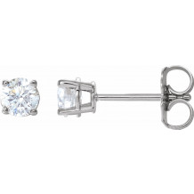 14K White 1/2 CTW Diamond Earrings - 187470192P