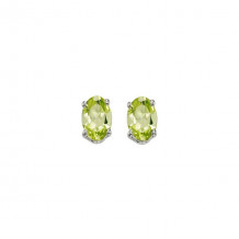 Gems One 14Kt White Gold Peridot (7/8 Ctw) Earring - EDO54-4W