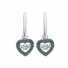 Gems One 14KT White Gold & Diamond Rhythm Of Love Fashion Earrings  - 1/5 ctw - ROL1022-4WCBL