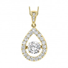 Gems One 14KT Yellow Gold & Diamond Rhythm Of Love Neckwear Pendant  - 1/2 ctw - ROL1143-4YC