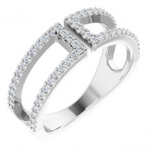 14K White 1/3 CTW Diamond Ring - 65215060001P