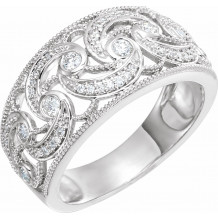14K White 1/3 CTW Diamond Ring - 65245760000P