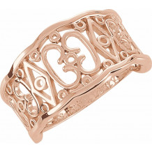 14K Rose Freeform Remount Ring - 51756325P