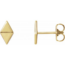 14K Yellow Geometric Earrings - 86488601P