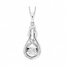 Gems One Silver (SLV 995) Rhythm Of Love Neckwear Pendant - ROL1238CWTO