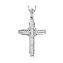 Gems One 14Kt White Gold Diamond (1/4Ctw) Pendant - PD10038-4WD