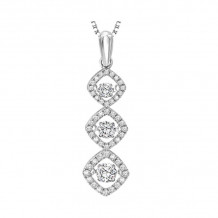 Gems One 14KT White Gold & Diamond Rhythm Of Love Neckwear Pendant  - 1/2 ctw - ROL1063-4WC