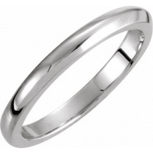 14K White 2.25 mm Solstice Solitaireu00ae Tapered Knife Edge Matching Band 7 - 50111212472P