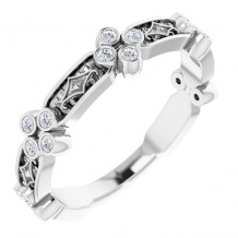 14K White 1/6 CTW Diamond Anniversary Band - 123661600P