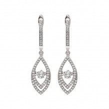 Gems One 14KT White Gold & Diamond Rhythm Of Love Fashion Earrings  - 1/2 ctw - ROL2005-4WC