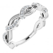 14K White 1/6 CTW Diamond Anniversary Band - 123319600P