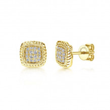 Gabriel & Co. 14k Yellow Gold Hampton Diamond Stud Earrings - EG11556Y45JJ