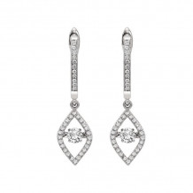 Gems One 14KT White Gold & Diamond Rhythm Of Love Fashion Earrings  - 1/2 ctw - ROL2007-4WC