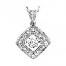 Gems One 14KT White Gold & Diamond Rhythm Of Love Neckwear Pendant  - 1/3 ctw - ROL1083-4WC