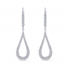 Gabriel & Co. 14k White Gold Lusso Diamond Drop Earrings - EG13195W45JJ