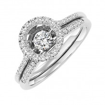 Gems One 14KT White Gold & Diamond Rhythm Of Love Fashion Ring  - 1/2 ctw - ROL1186-4WC