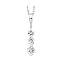 Gems One 14Kt White Gold Diamond (1/3Ctw) Pendant - PD10307-4WC