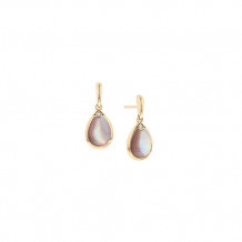 Kabana 14k Rose Gold Mother of Pearl Inlay Earring