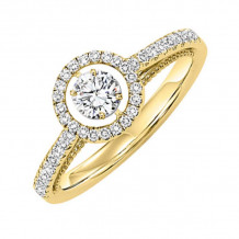 Gems One 14KT Yellow Gold & Diamond Rhythm Of Love Fashion Ring  - 1/2 ctw - ROL1186-4YC