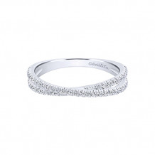 Gabriel & Co. 14k White Gold Diamond Stackable Ladies' Ring