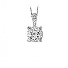Gems One 14Kt White Gold Diamond (1/10 Ctw) Pendant - FP1425/10-4WC