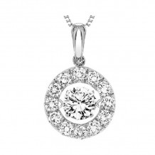 Gems One 14KT White Gold & Diamond Rhythm Of Love Neckwear Pendant   - 1 ctw - ROL1148-4WCT