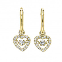 Gems One 10KT Yellow Gold & Diamond Rhythm Of Love Fashion Earrings  - 1/5 ctw - ROL1022-1YC