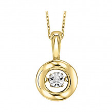 Gems One 10KT Yellow Gold & Diamond Rhythm Of Love Neckwear Pendant  - 1/10 ctw - ROL1200-1YC