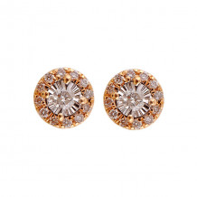Gems One 14Kt Yellow Gold Diamond (1/8Ctw) Earring - ER30357-4YD
