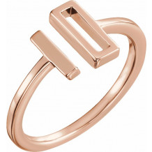 14K Rose Bar Ring - 51678103P