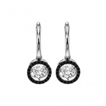 Gems One 14KT White Gold & Diamond Rhythm Of Love Fashion Earrings  - 3/4 ctw - ROL1014-4WCBLK