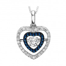 Gems One 14KT White Gold & Diamond Rhythm Of Love Neckwear Pendant   - 3/8 ctw - ROL1018-4WCBL