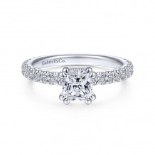 Gabriel & Co. 14k White Gold Contemporary Straight Engagement Ring - ER14649C4W44JJ