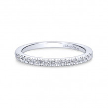 Gabriel & Co. 14k White Gold Contemporary Anniversary Wedding Band - WB12658C4W44JJ