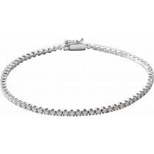 14K White 2 CTW Diamond Line 7 Bracelet - 653536600P