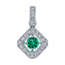 Stanton Color 14k Gold Emerald Pendant