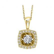 Gems One 14KT Yellow Gold & Diamond Rhythm Of Love Neckwear Pendant  - 1/6 ctw - ROL1221-4YC