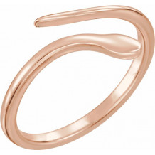 14K Rose Snake Ring - 51667103P