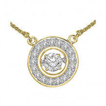 Gems One 14KT Yellow Gold & Diamond Rhythm Of Love Neckwear Pendant  - 1/2 ctw - ROL1068-4YC