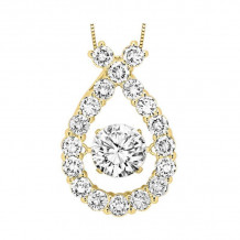 Gems One 14KT Yellow Gold & Diamond Rhythm Of Love Neckwear Pendant  - 1-1/2 ctw - ROL1140-4YC