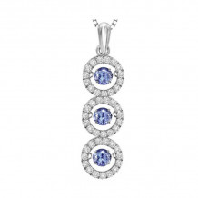 Gems One 14KT White Gold & Diamond Rhythm Of Love Neckwear Pendant   - 5/8 ctw - ROL1133-4WCT