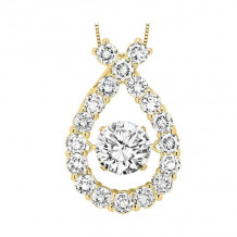 Gems One 14KT Yellow Gold & Diamond Rhythm Of Love Neckwear Pendant  - 1-1/2 ctw - ROL1139-4YC