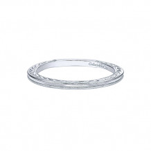 Gabriel & Co. 14k White Gold Stackable Ladies' Ring