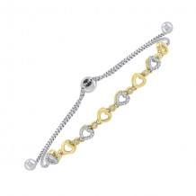 Gems One Silver Diamond (1/8Ctw) Bracelet - FB1160-SSWYSC