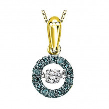 Gems One 14KT Yellow Gold & Diamond Rhythm Of Love Neckwear Pendant  - 1/4 ctw - ROL1025-4YCBL