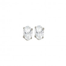 Gems One 14Kt White Gold White Topaz (7/8 Ctw) Earring - EWO54-4W